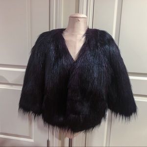 Jones New York Collection Faux Fur Coat